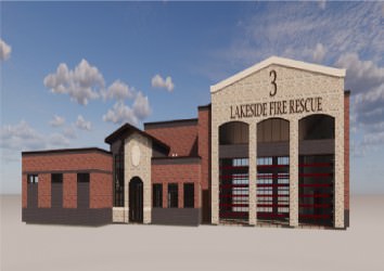 Mock-up of a new station